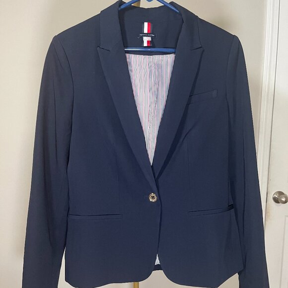 Tommy Hilfiger Jacket & Sweater Bundle Women’s Medium Preppy Workwear - Picture 2 of 12